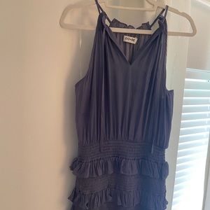Do + Be blue ruffle smocked dress
